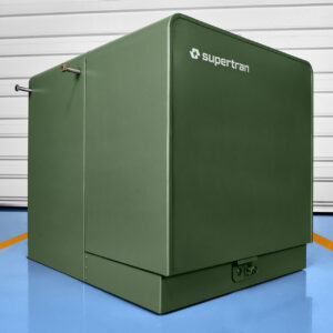 Single-phase pad-mounted transformer cabinet exterior